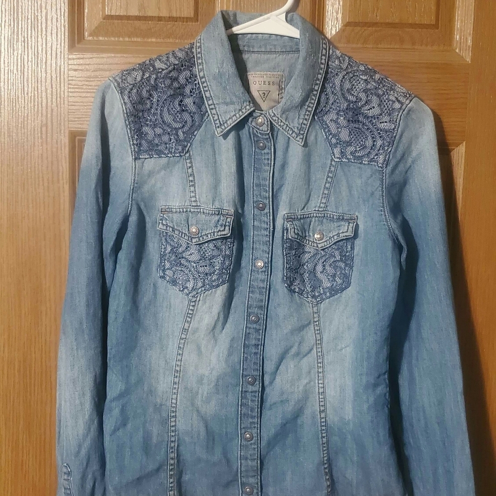Rare Vintage 1981 GUESS Denim Jacket Sm.
